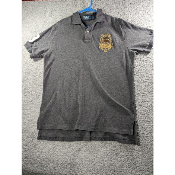 Polo Ralph Lauren Polo Mens Size Large Grey International Challenge Cup 1967 - Picture 1 of 6